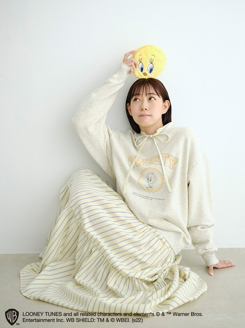 ファーフェイスポーチ（YEL）