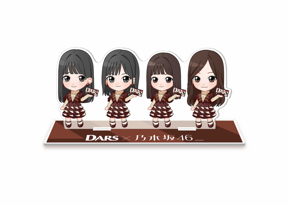 画像 Cm衣装着用ちびキャラアクリルスタンド 乃木坂46 キュートな投げキッスダンスを披露 ダース 新cm出演