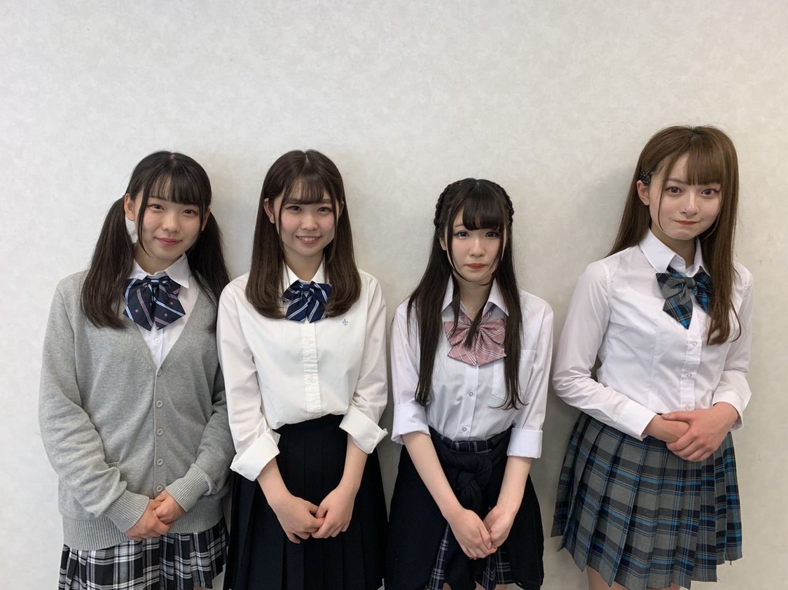 左から：藤木愛、児島七奈、橘ひより、浅見歩果