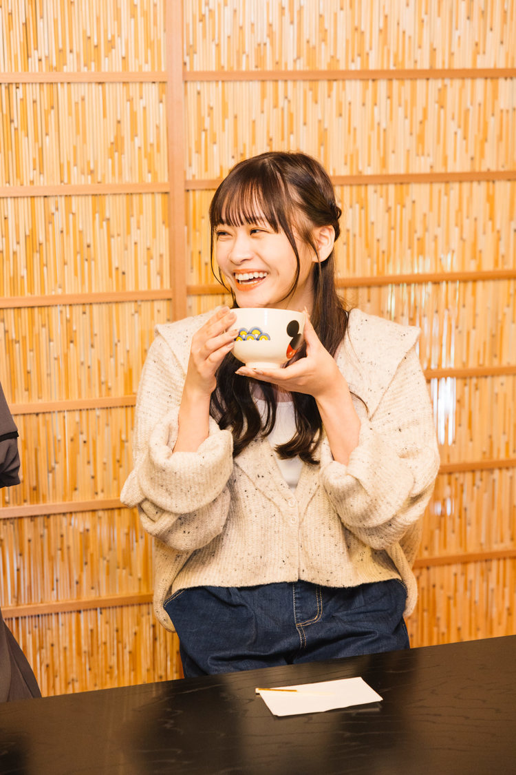 中村果蓮は抹茶の美味しさにニッコリ