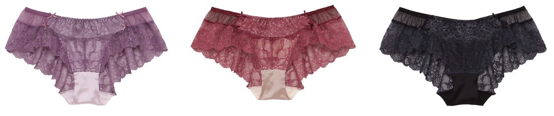 「リッチレース フリル ショーツ」