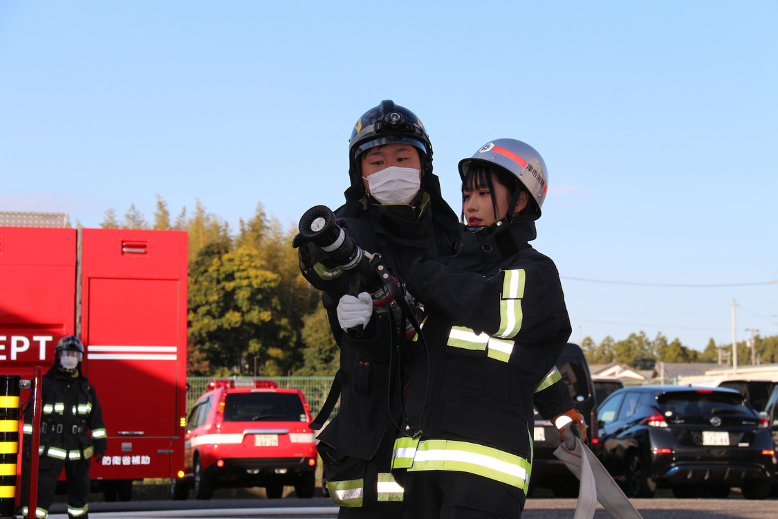 OS☆K 南みゆか＜火災予防普及啓発活動への協力に対する感謝状の贈呈式＞津市消防本部（2022年11月7日）