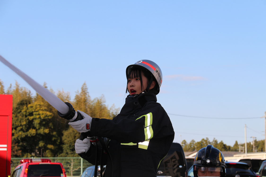 OS☆K 南みゆか＜火災予防普及啓発活動への協力に対する感謝状の贈呈式＞津市消防本部（2022年11月7日）