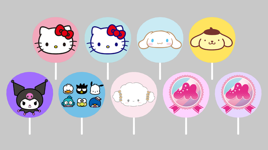 特典の「うちわ」©‘22 SANRIO　©︎ ‘22 SANRIO S/F・G 著作(株)サンリオ