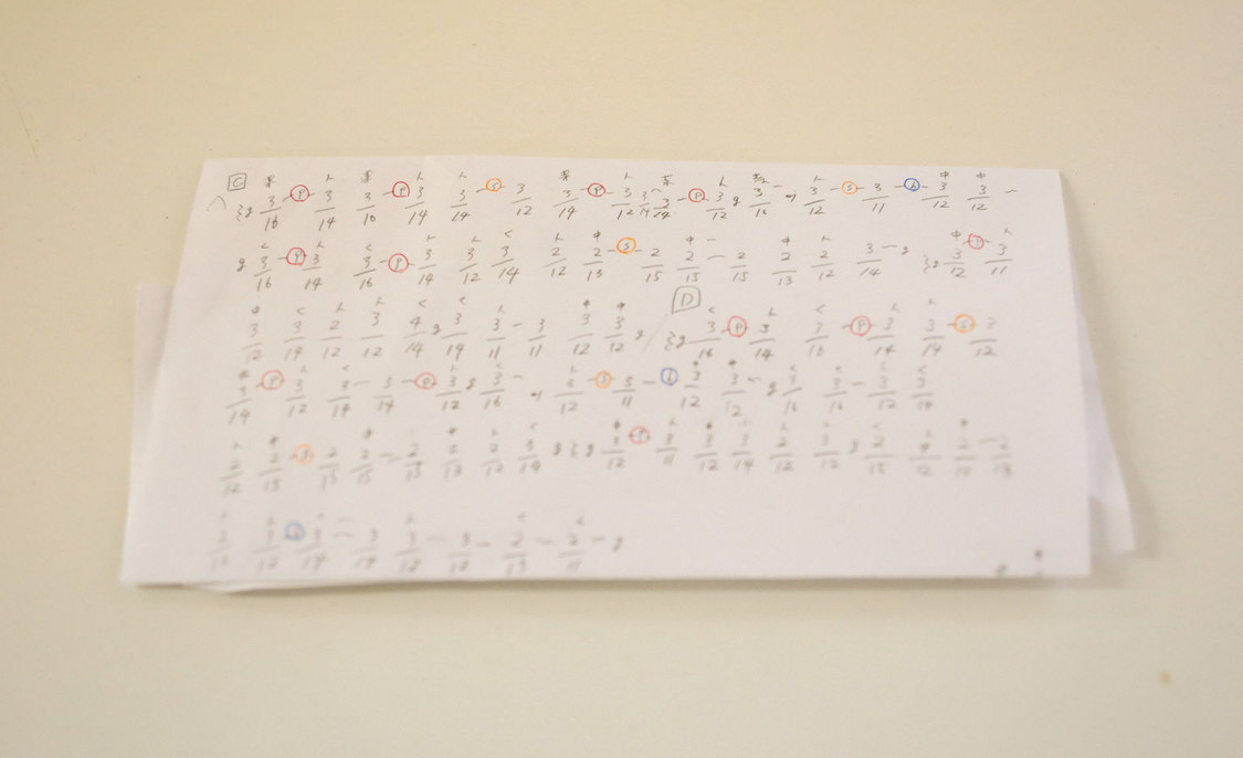 伊原佳奈美の手書き譜面｜Fragrant Drive 伊原佳奈美「絶対ギター少女」第2回