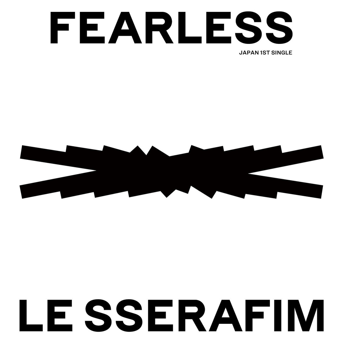 LE SSERAFIM 日本1stシングル「FEARLESS」通常盤（(P)&(C) SOURCE MUSIC）