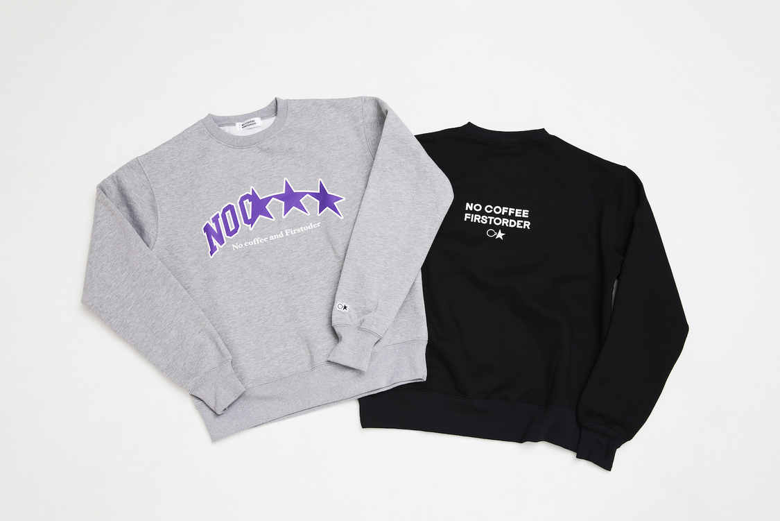 『NO COFFEE × FIRSTORDER CREW SWEAT SHIRTS』