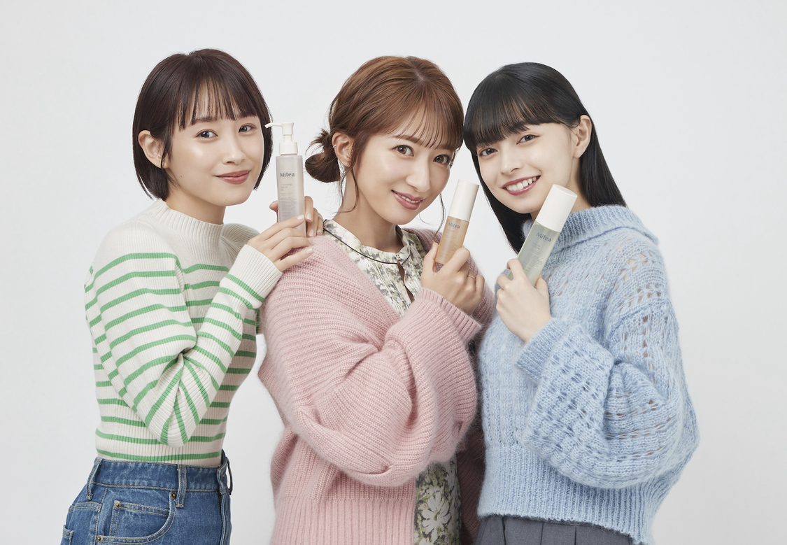辻希美、高橋愛、上國料萌衣『Mitea ORGANIC』スペシャルコンテンツより