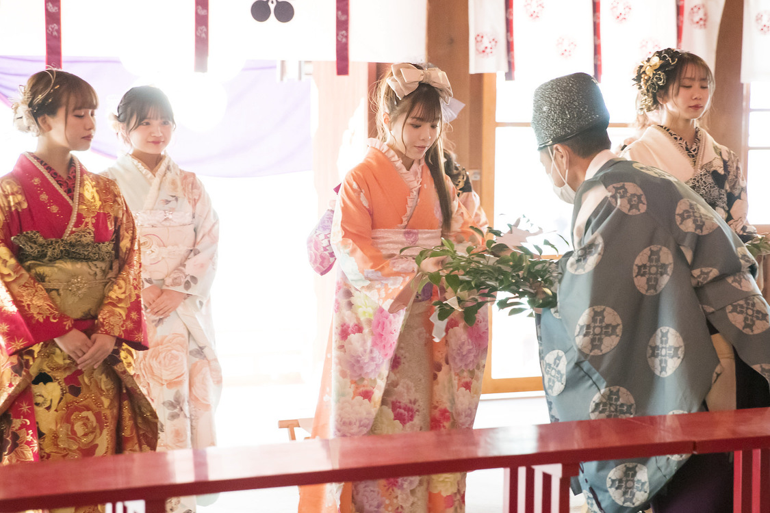 NMB48＜新成人メンバー「はたちのつどい」＞大阪天満宮（2023年1月9日／©Showtitle）