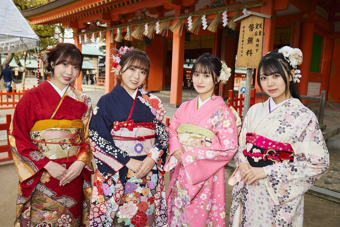 ＜HKT48 成人式＞住吉神社（2023年1月9日／©Mercury）