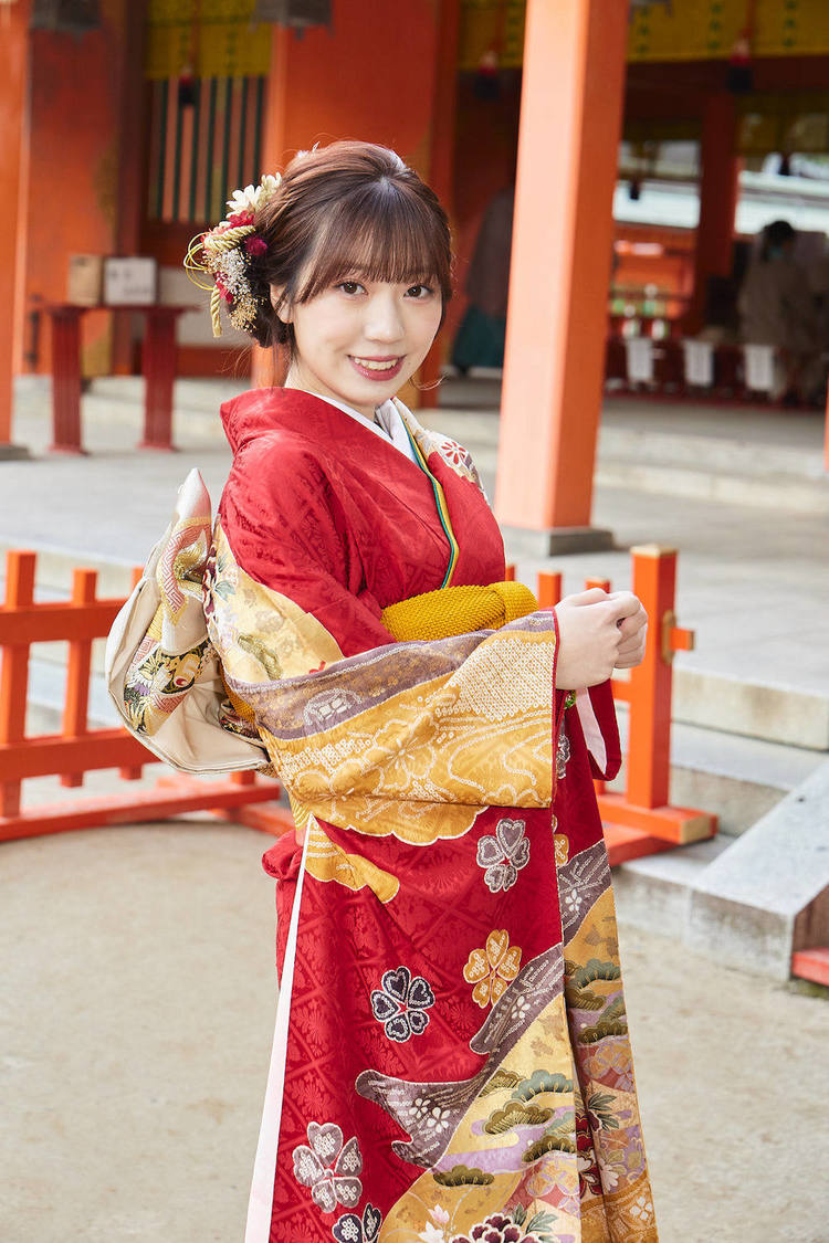 坂本りの＜HKT48 成人式＞住吉神社（2023年1月9日／©Mercury）