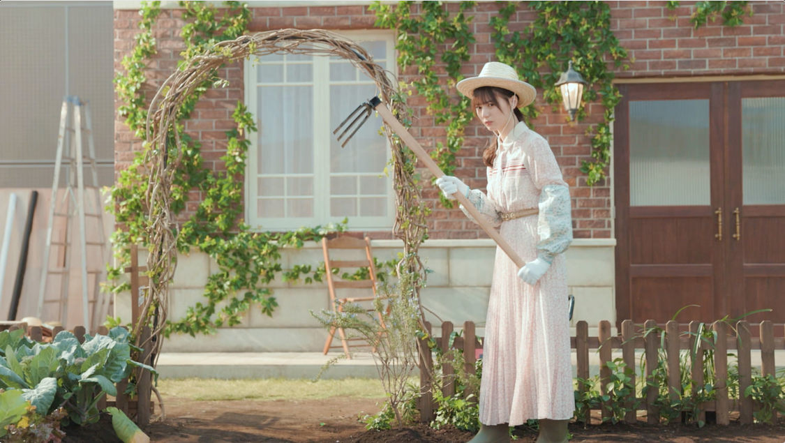 小坂菜緒（日向坂46）新TV-CM「CO2を減らすために」篇「すすめ、ゼロカーボン！」篇 メイキング画像