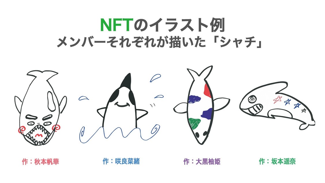 LINE NFTにて販売予定のNFT例