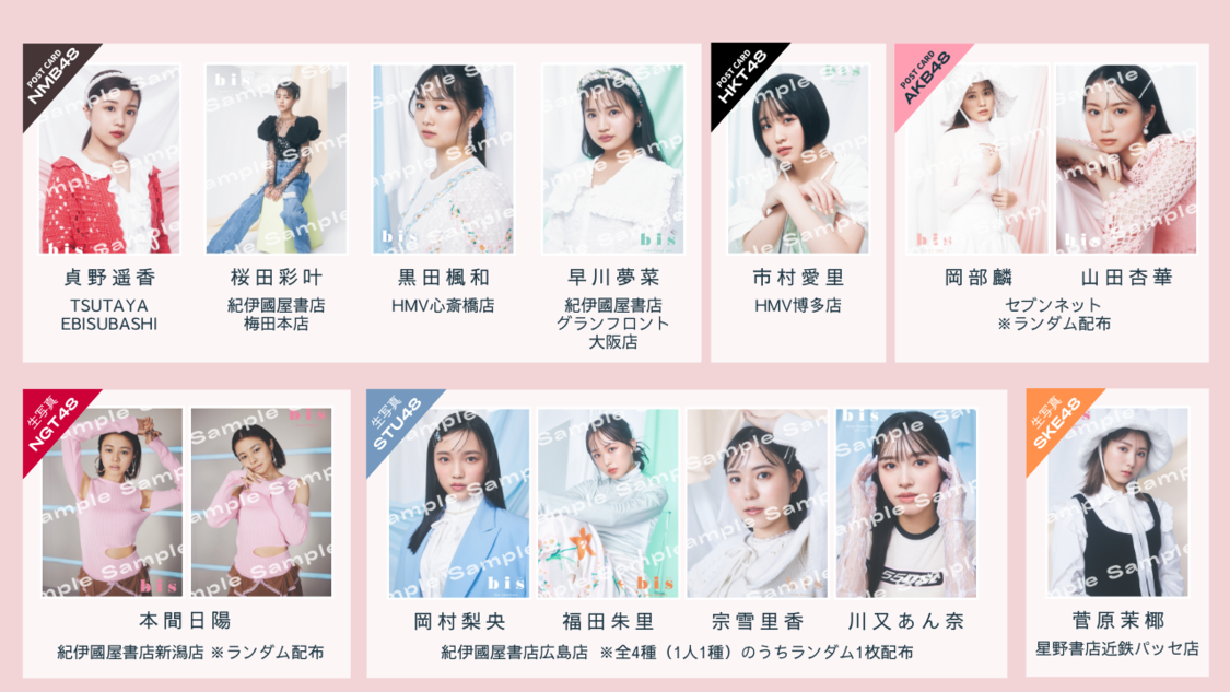 『bis』2023年3月号　ポストカード／生写真特典