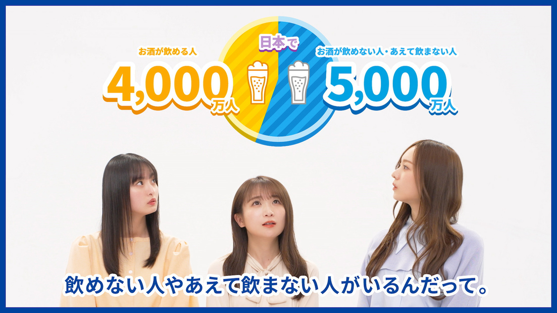 乃木坂46 おとな選抜『クリアアサヒと一緒にお家飲みを楽しもう！キャンペーン』「おとな選抜とLet's スマドリ！」より