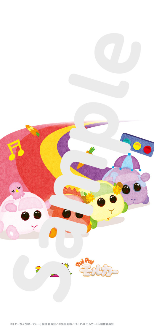ももくろちゃんZ × PUI PUI モルカー「スマートフォン待受画像」サンプル