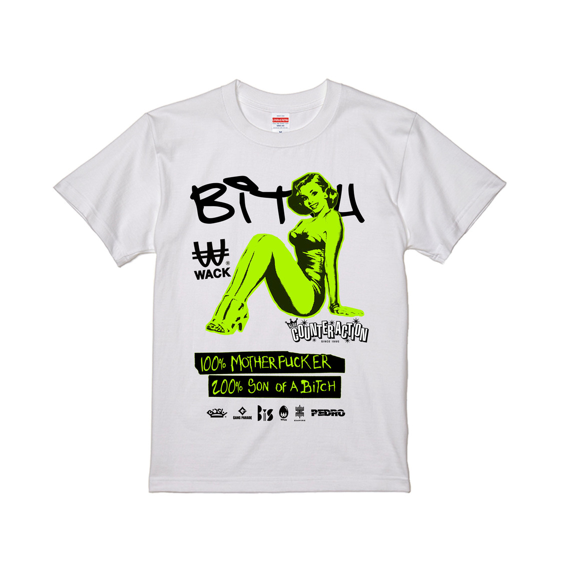 WACK×KLUB COUNTER ACTION　コラボTシャツ