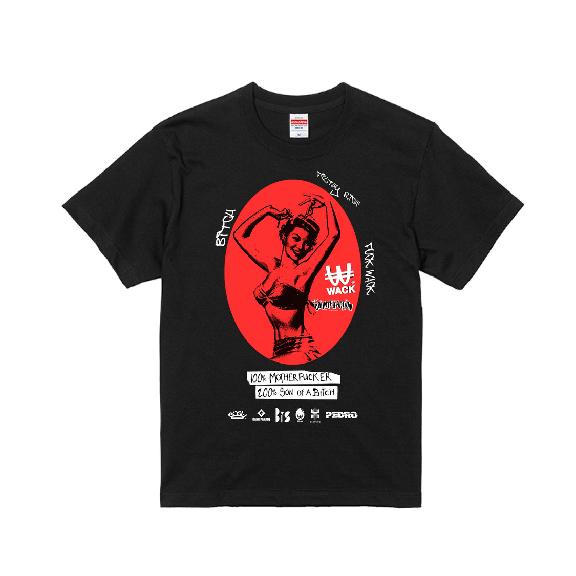 WACK×KLUB COUNTER ACTION　コラボTシャツ