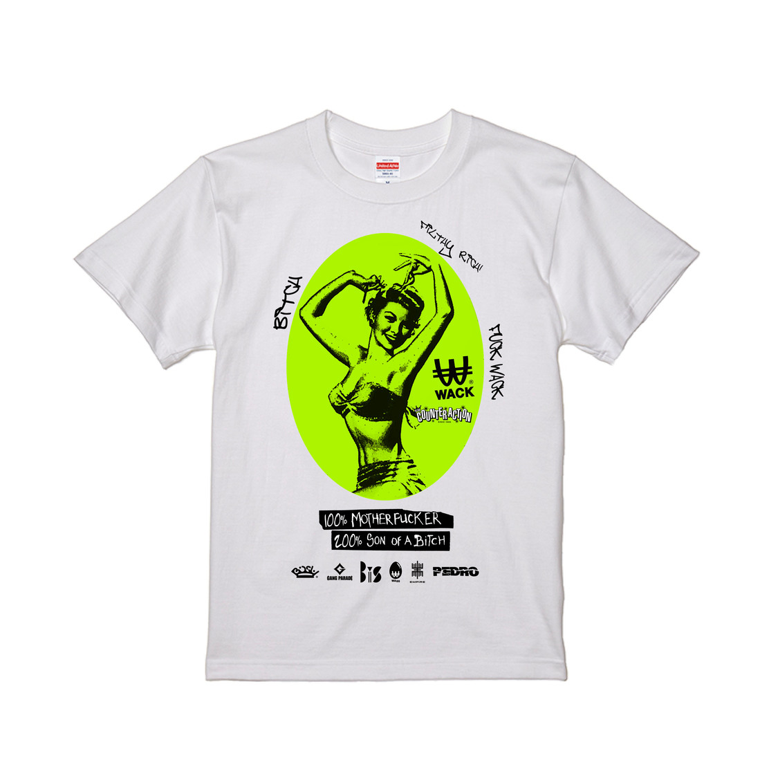 WACK×KLUB COUNTER ACTION　コラボTシャツ