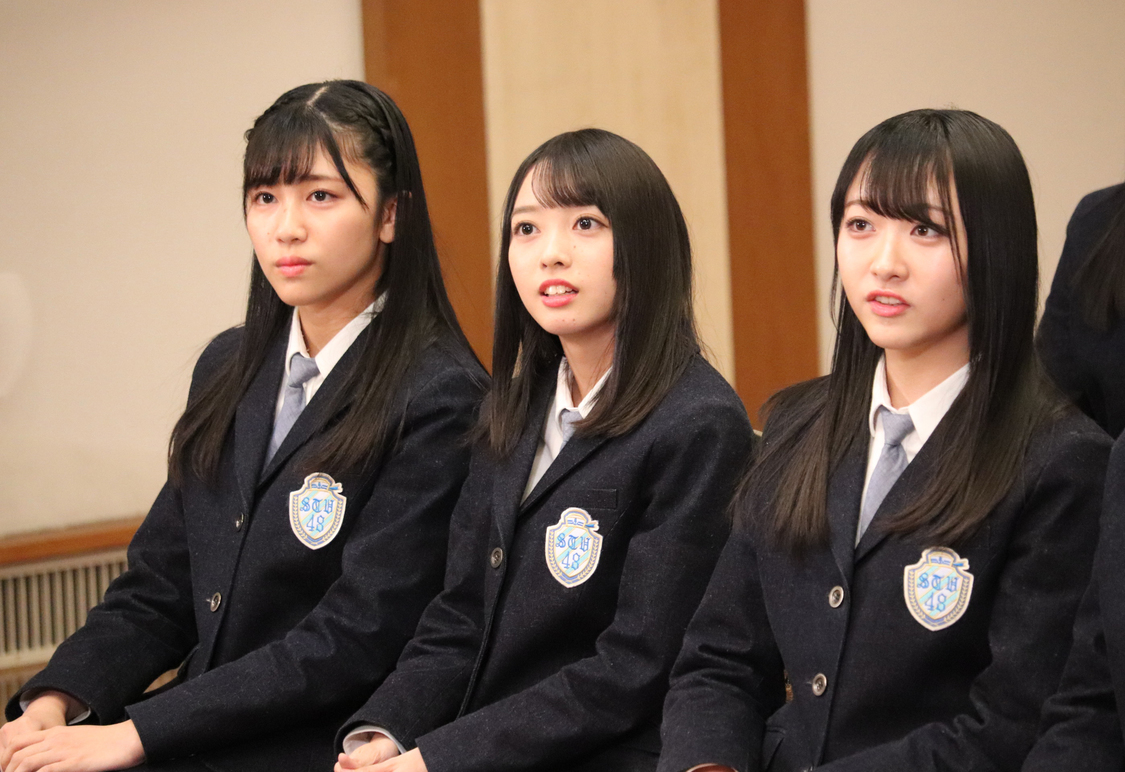 『STU48 イ申テレビ』発表時 ©東北新社