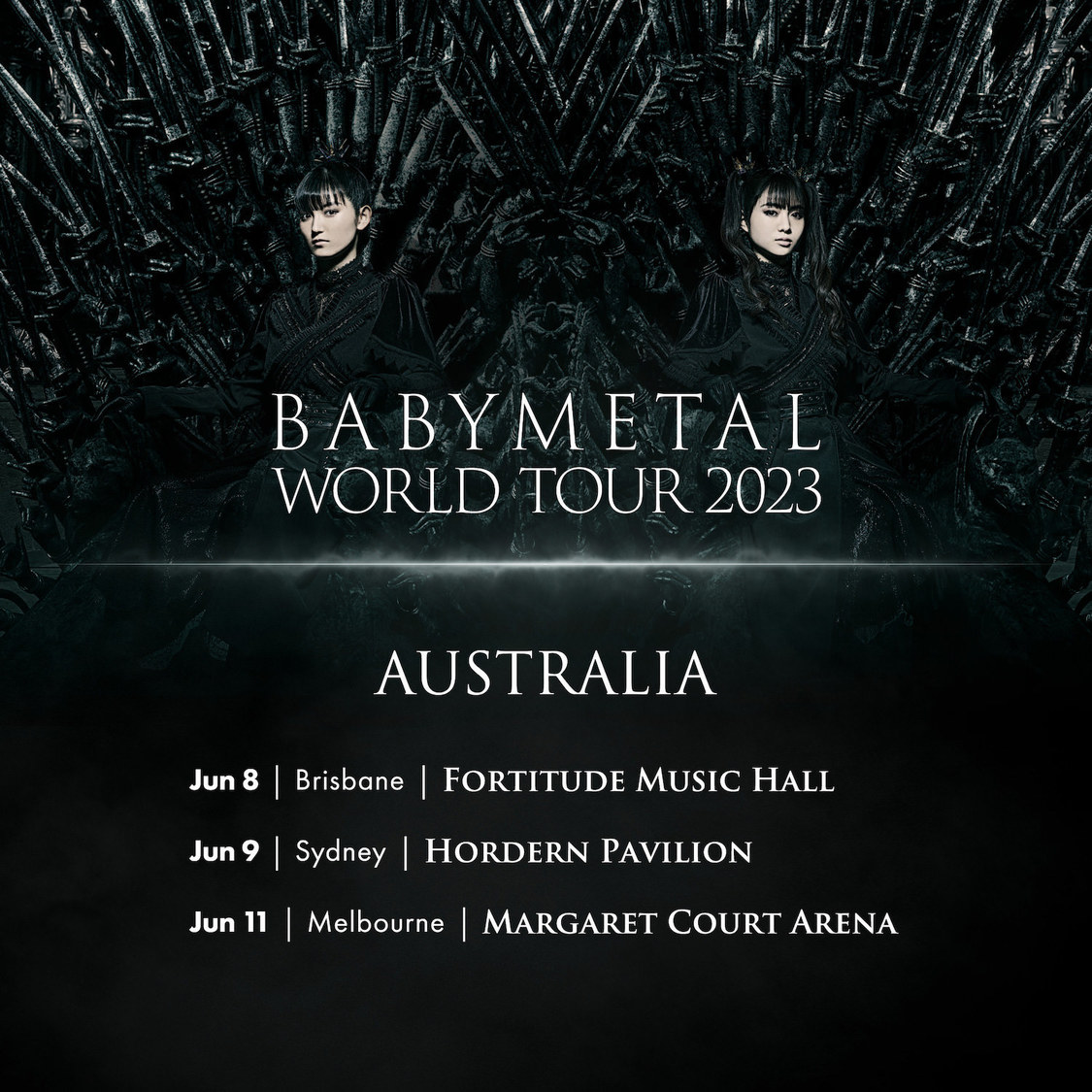 ＜BABYMETAL WORLD TOUR 2023 AUSTRALIA＞