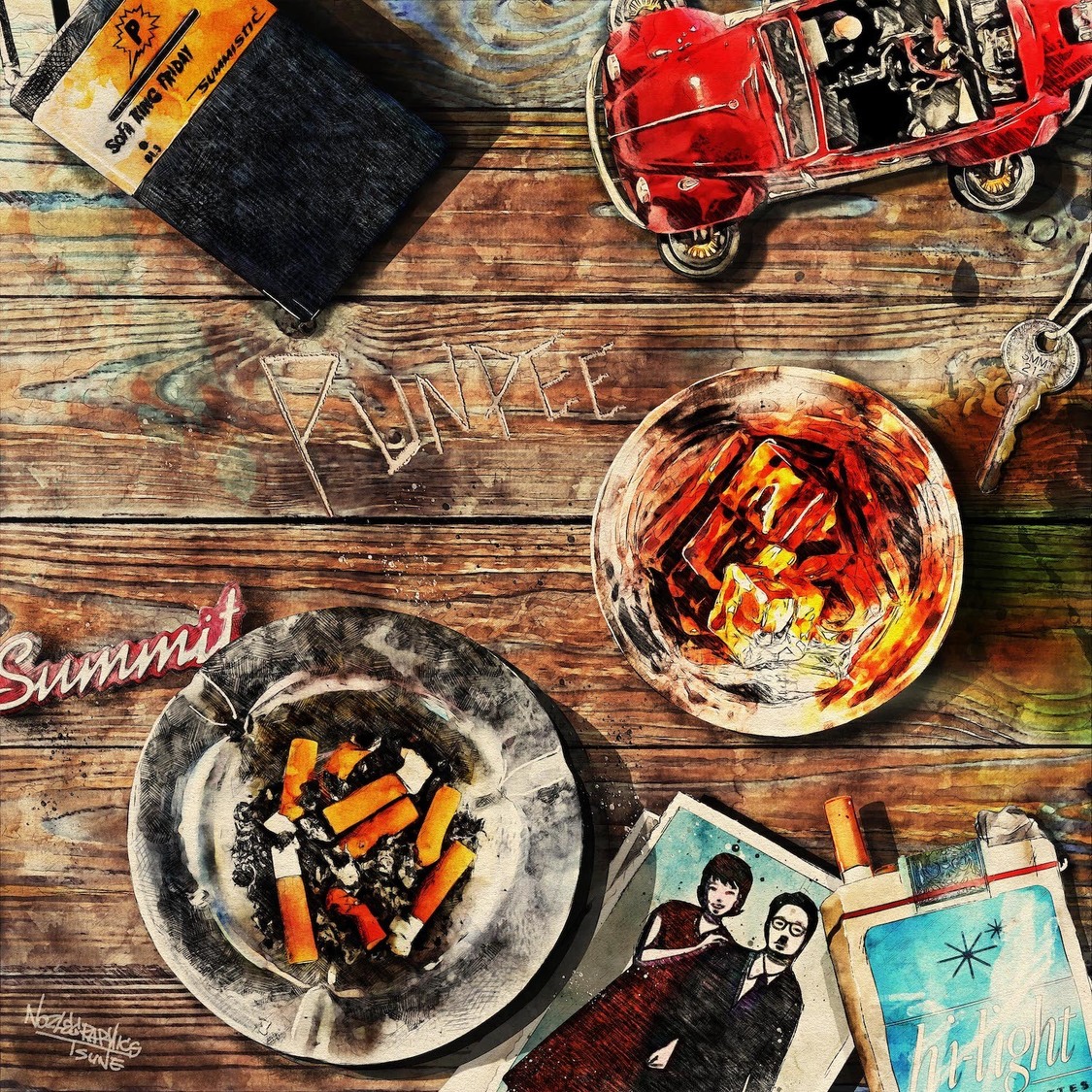 「タイムマシーンにのって／家族の風景」ジャケット写真