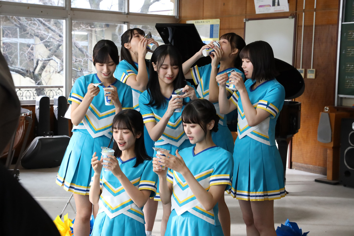 『アイスボックス』Web-CM「フレフレ全力！アイスボックス応援部」オフショット