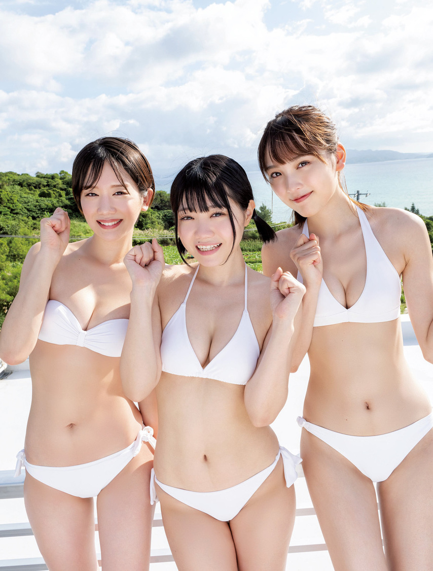 ＜ミスSPA!2022＞左から新唯、峰尾こずえ、中村みずき