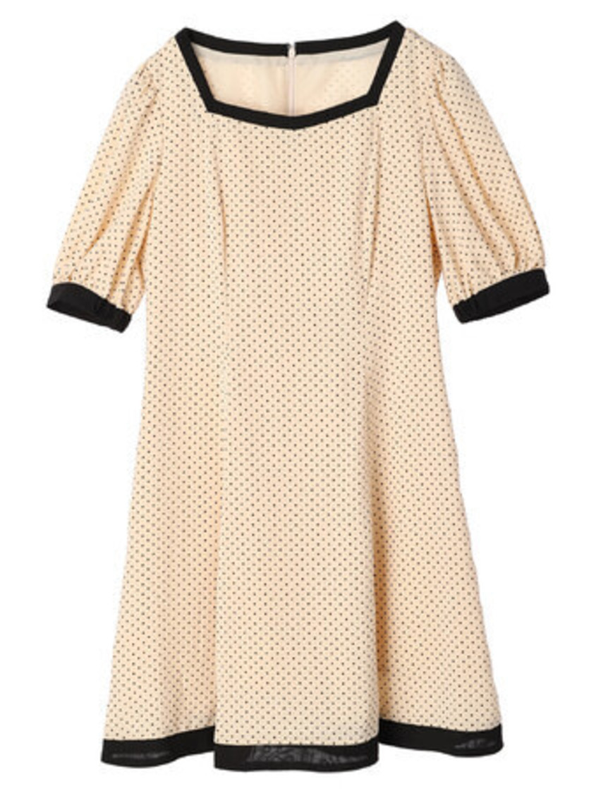 ドットバイカラーワンピース
