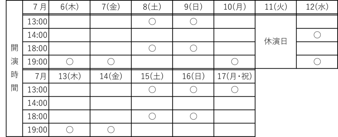 演劇ユニット「悪童会議」旗揚げ公演＜いとしの儚＞