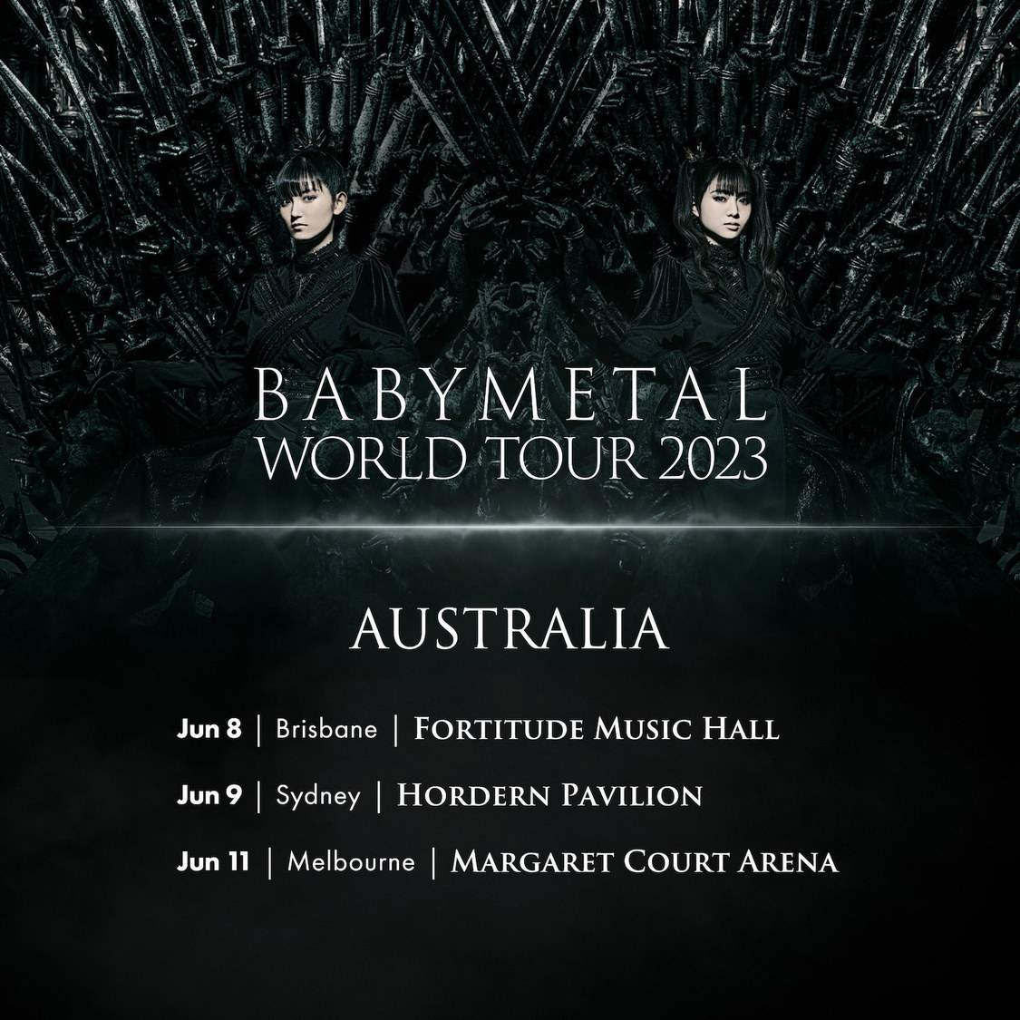 ＜BABYMETAL WORLD TOUR 2023 AUSTRALIA＞