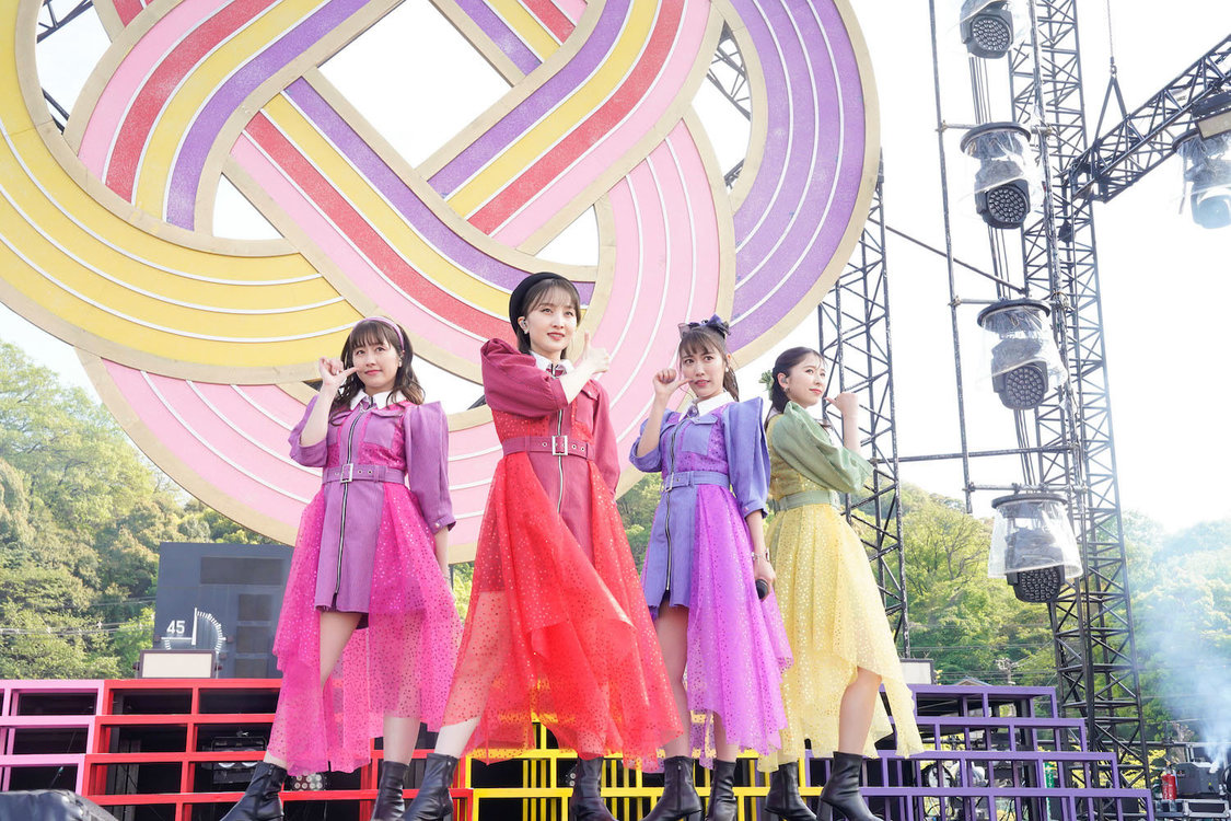 ももいろクローバーZ＜ももクロ春の一大事2023 in 福山市 〜笑顔のチカラ つなげるオモイ〜＞福山通運ローズスタジアム（2023年4月23日／©︎上飯坂一 ©︎小境勝巳）