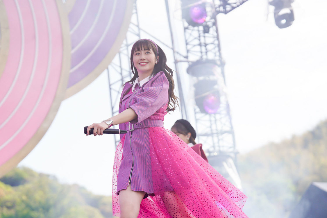 ももいろクローバーZ＜ももクロ春の一大事2023 in 福山市 〜笑顔のチカラ つなげるオモイ〜＞福山通運ローズスタジアム（2023年4月23日／©︎上飯坂一 ©︎小境勝巳）