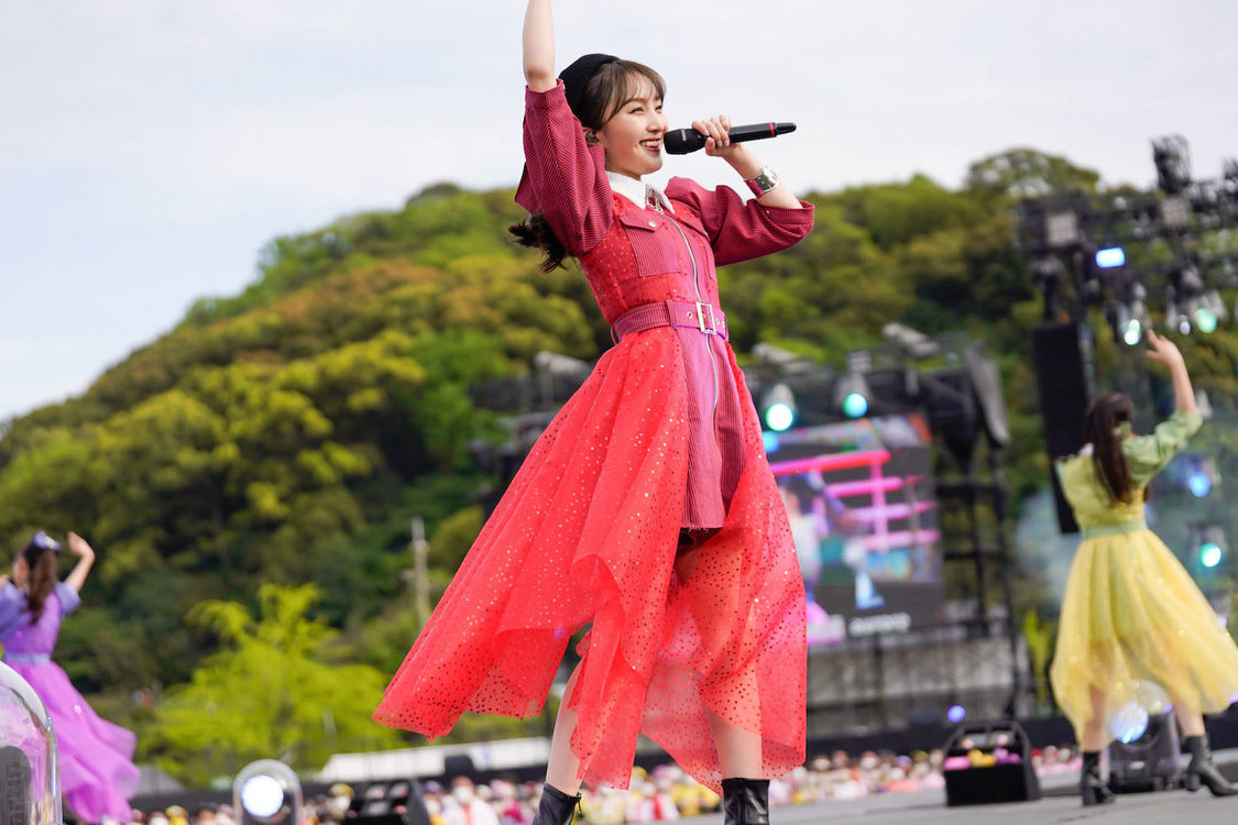 ももいろクローバーZ＜ももクロ春の一大事2023 in 福山市 〜笑顔のチカラ つなげるオモイ〜＞福山通運ローズスタジアム（2023年4月23日／©︎上飯坂一 ©︎小境勝巳）