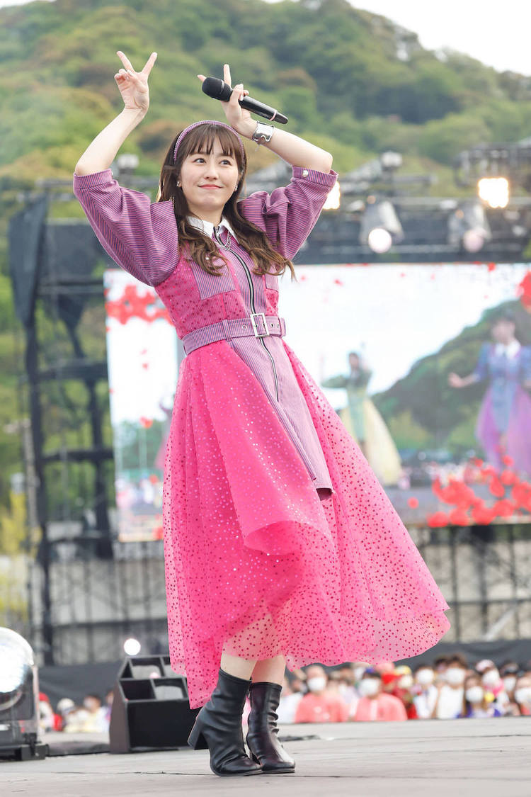 ももいろクローバーZ＜ももクロ春の一大事2023 in 福山市 〜笑顔のチカラ つなげるオモイ〜＞福山通運ローズスタジアム（2023年4月23日／©︎上飯坂一 ©︎小境勝巳）