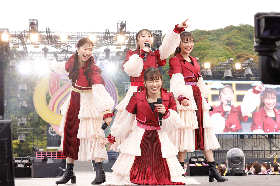 ももいろクローバーZ＜ももクロ春の一大事2023 in 福山市 〜笑顔のチカラ つなげるオモイ〜＞福山通運ローズスタジアム（2023年4月23日／©︎上飯坂一 ©︎小境勝巳）