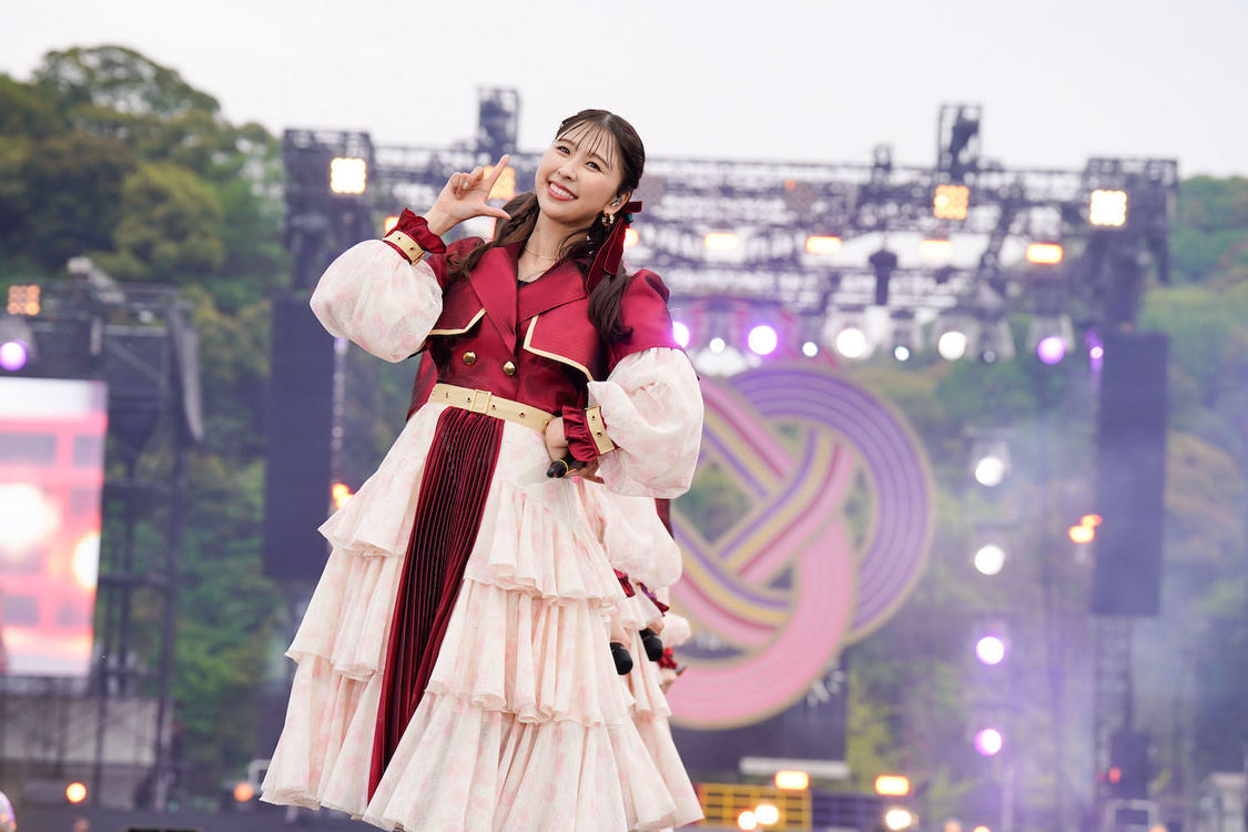 ももいろクローバーZ＜ももクロ春の一大事2023 in 福山市 〜笑顔のチカラ つなげるオモイ〜＞福山通運ローズスタジアム（2023年4月23日／©︎上飯坂一 ©︎小境勝巳）