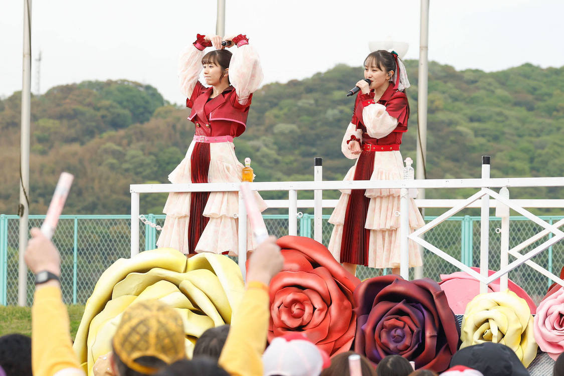 ももいろクローバーZ＜ももクロ春の一大事2023 in 福山市 〜笑顔のチカラ つなげるオモイ〜＞福山通運ローズスタジアム（2023年4月23日／©︎上飯坂一 ©︎小境勝巳）