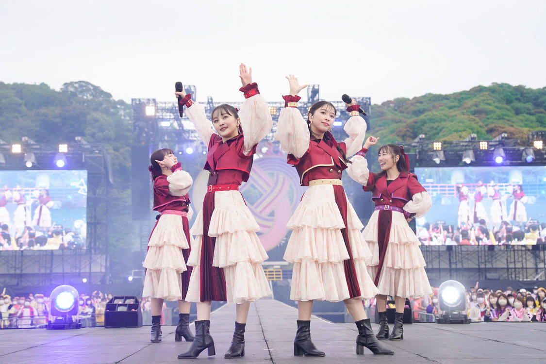 ももいろクローバーZ＜ももクロ春の一大事2023 in 福山市 〜笑顔のチカラ つなげるオモイ〜＞福山通運ローズスタジアム（2023年4月23日／©︎上飯坂一 ©︎小境勝巳）