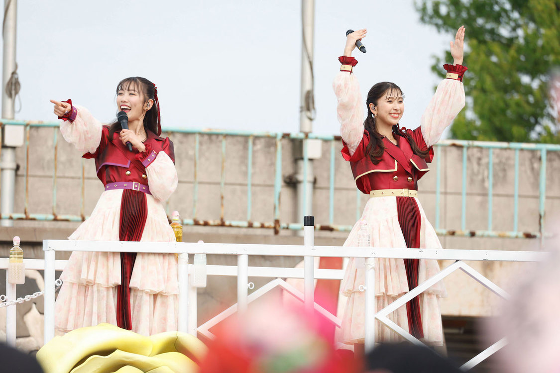 ももいろクローバーZ＜ももクロ春の一大事2023 in 福山市 〜笑顔のチカラ つなげるオモイ〜＞福山通運ローズスタジアム（2023年4月23日／©︎上飯坂一 ©︎小境勝巳）