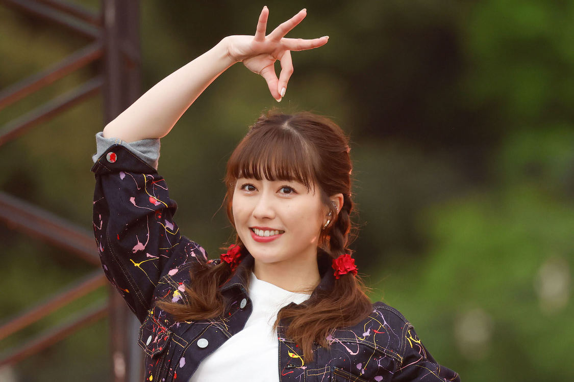 ももいろクローバーZ＜ももクロ春の一大事2023 in 福山市 〜笑顔のチカラ つなげるオモイ〜＞福山通運ローズスタジアム（2023年4月23日／©︎上飯坂一 ©︎小境勝巳）