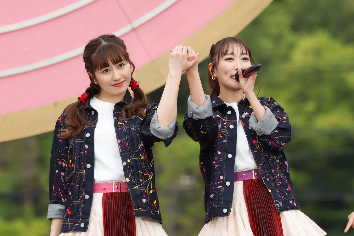 ももいろクローバーZ＜ももクロ春の一大事2023 in 福山市 〜笑顔のチカラ つなげるオモイ〜＞福山通運ローズスタジアム（2023年4月23日／©︎上飯坂一 ©︎小境勝巳）