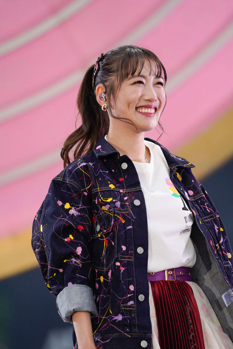 ももいろクローバーZ＜ももクロ春の一大事2023 in 福山市 〜笑顔のチカラ つなげるオモイ〜＞福山通運ローズスタジアム（2023年4月23日／©︎上飯坂一 ©︎小境勝巳）