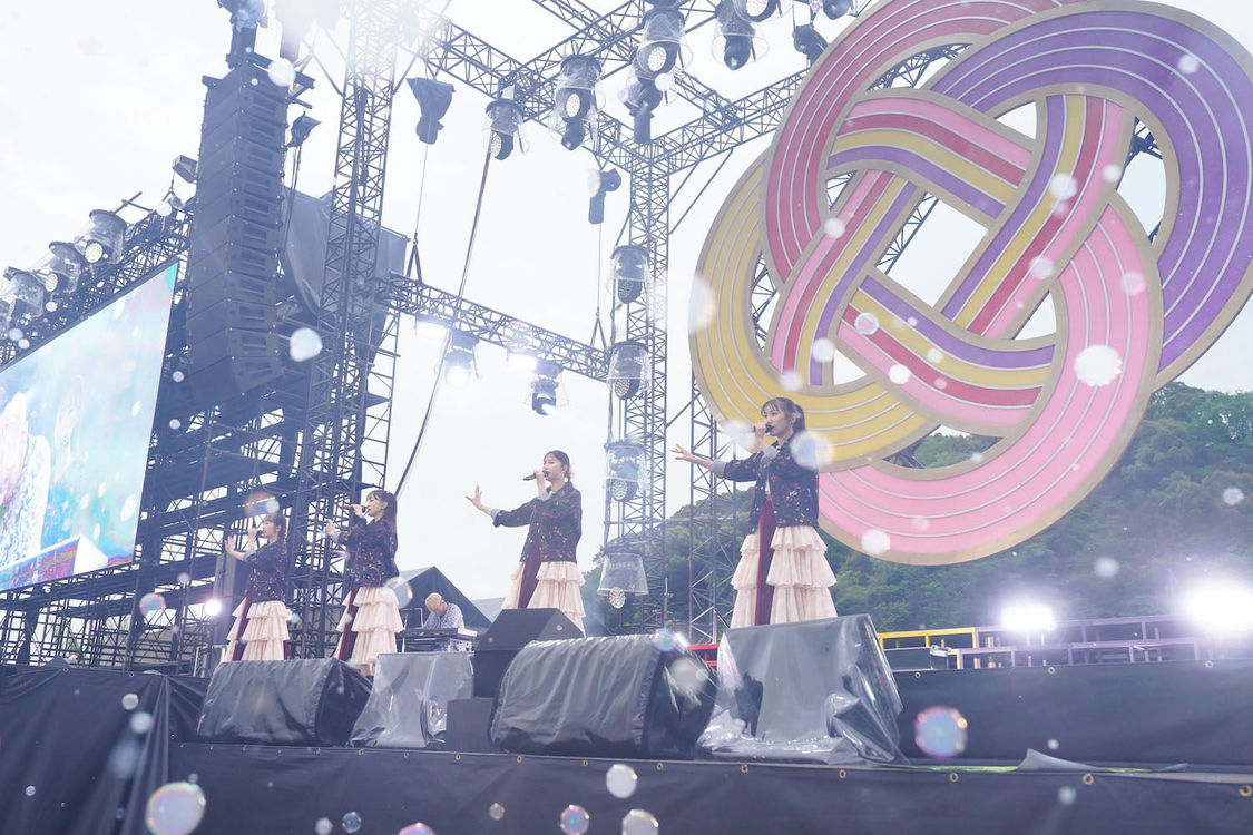 ももいろクローバーZ＜ももクロ春の一大事2023 in 福山市 〜笑顔のチカラ つなげるオモイ〜＞福山通運ローズスタジアム（2023年4月23日／©︎上飯坂一 ©︎小境勝巳）
