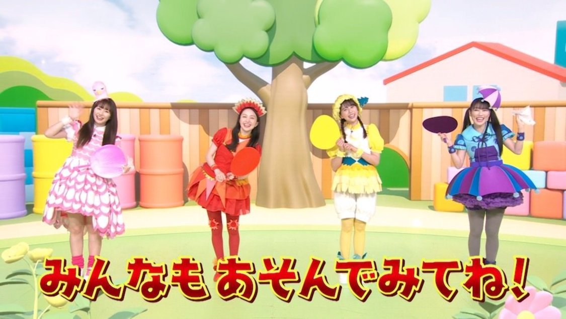 ももいろクローバーZ「ぱたぱたティッシュであそぼう！」より