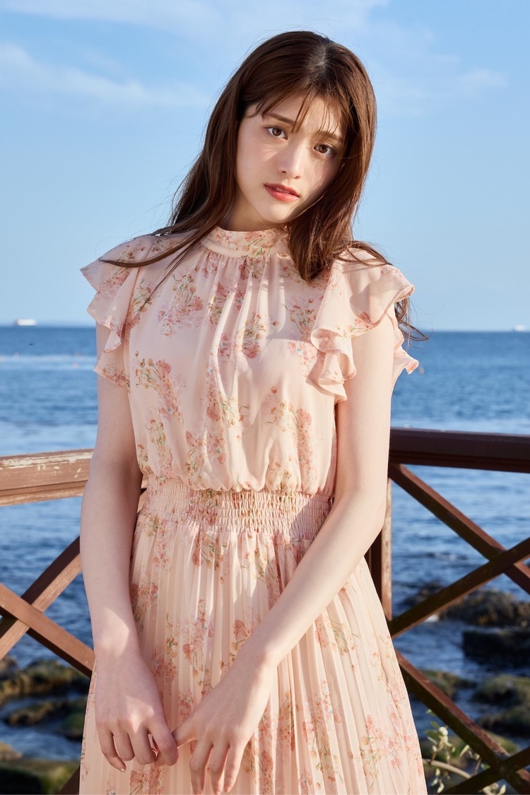 Lantana Pleats Dress（cream）