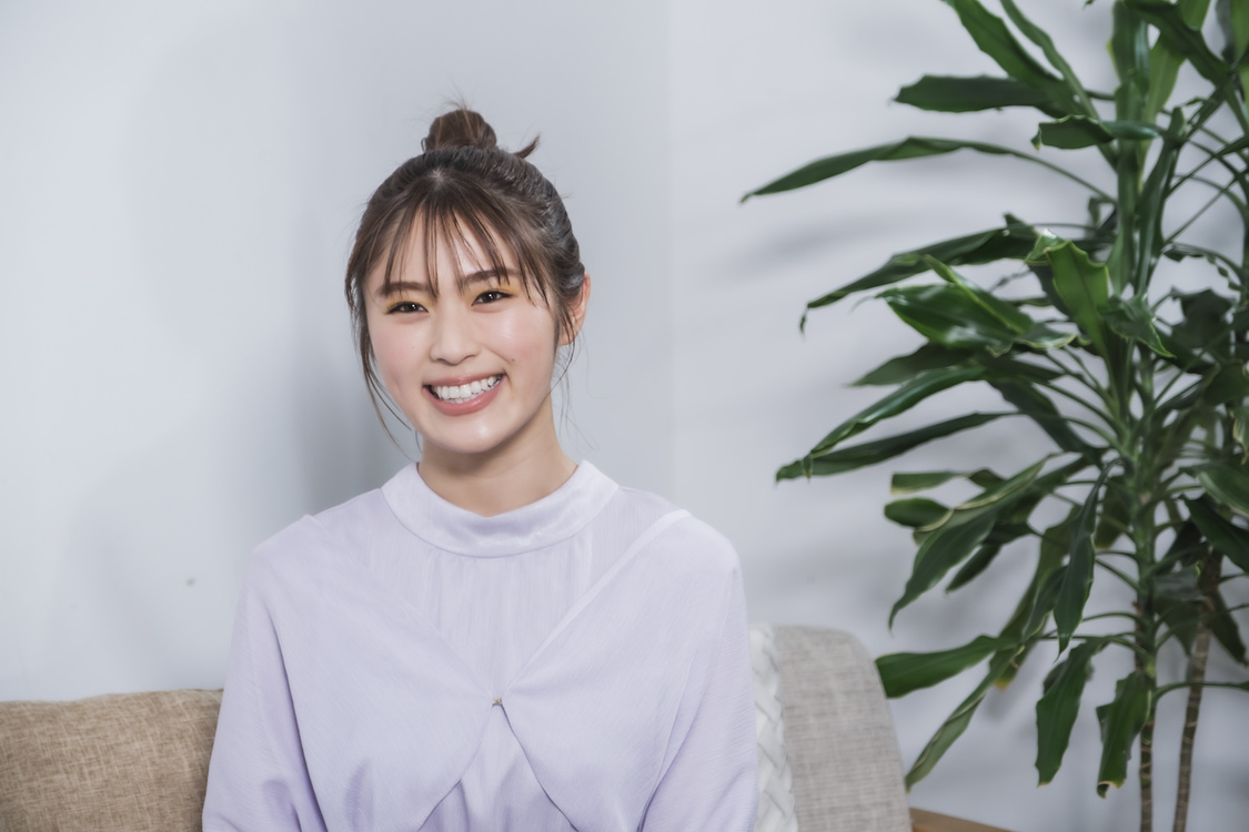 渋谷凪咲「マッチミーブラ」CMメイキングカット