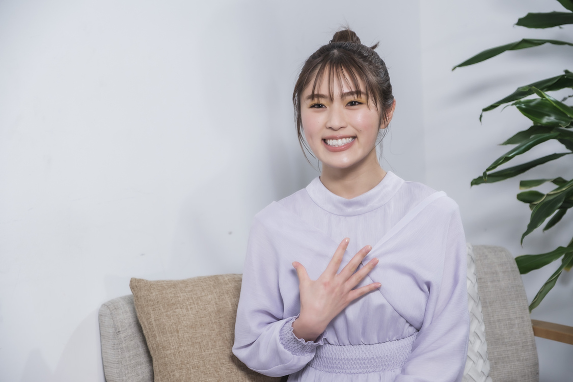 渋谷凪咲「マッチミーブラ」CMメイキングカット