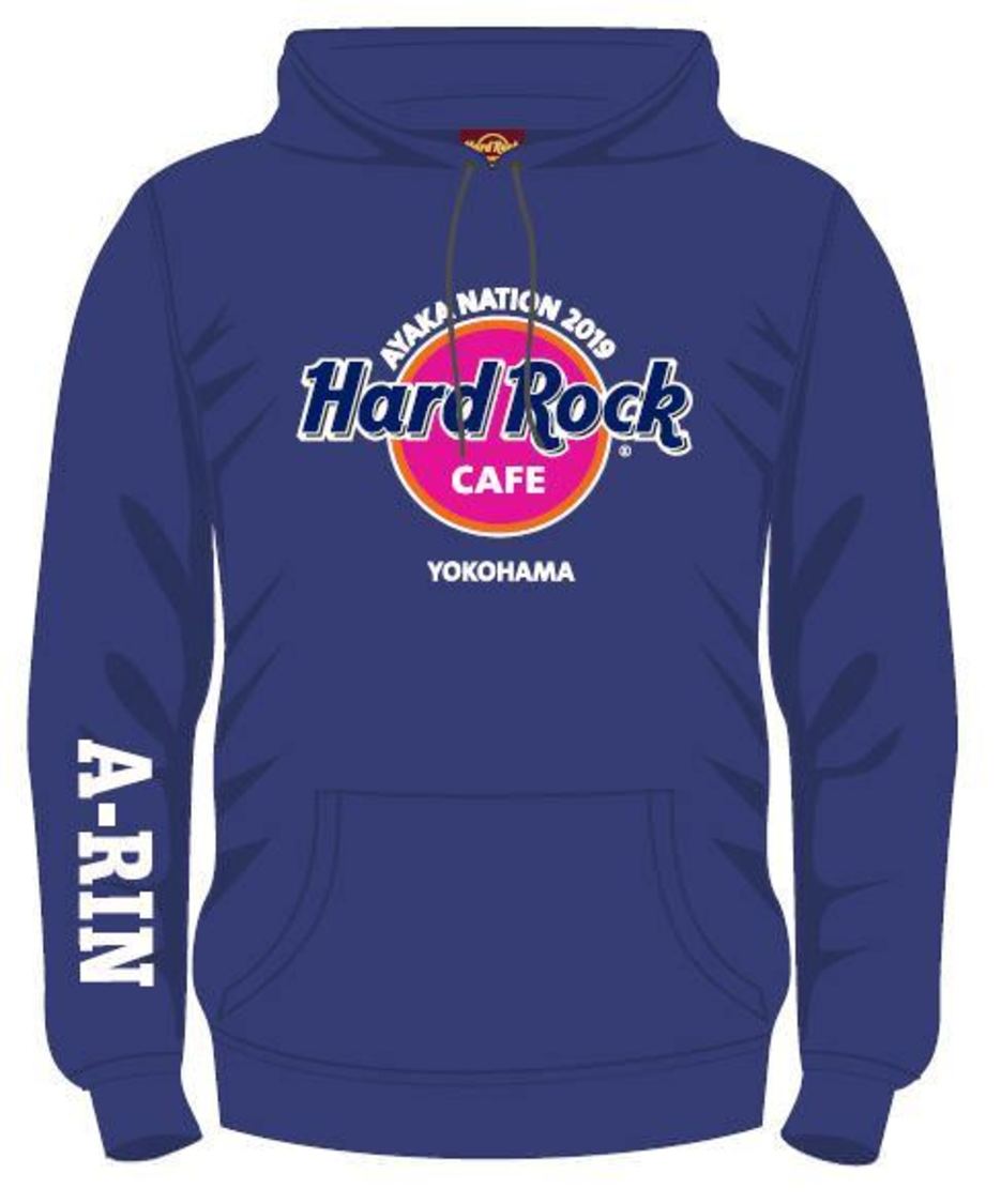 『2019 AYAKA NATION Hoodie』（ネイビー：￥7,000・税込）