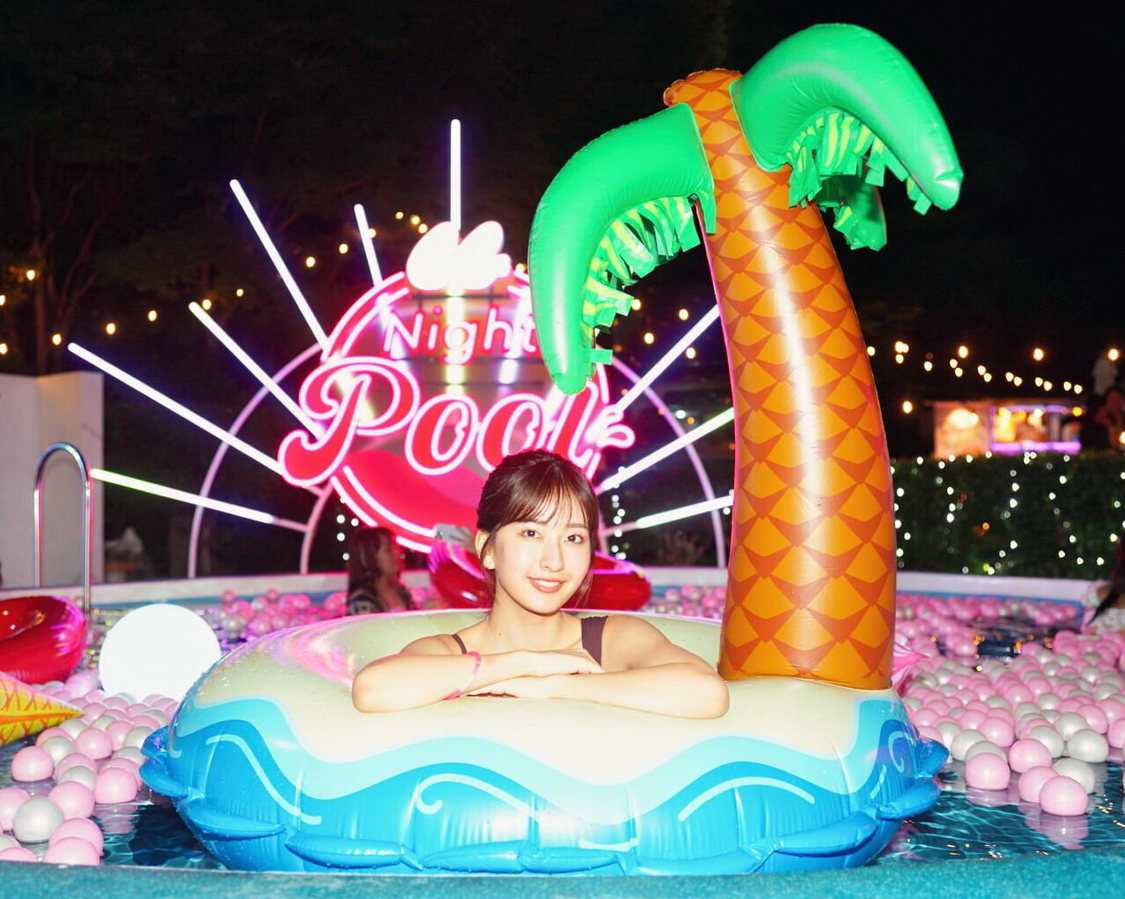 斉藤里奈＜CanCam×Tokyo Prince Hotel Night Pool 2023＞東京プリンスホテル GARDEN POOL（2023年7月15日）